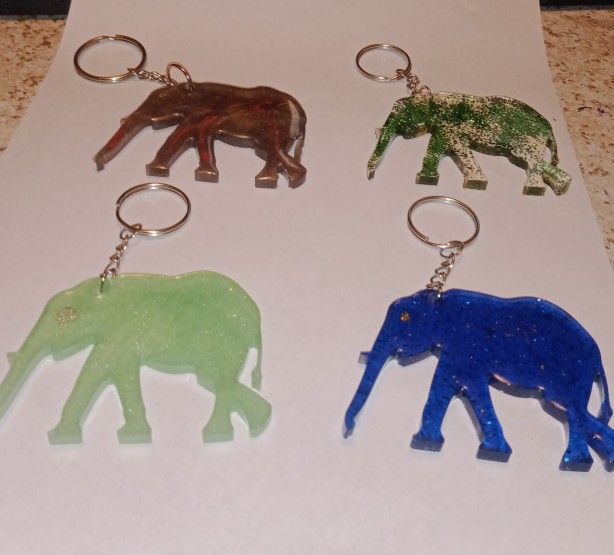 Resin  Keychains ----- Pick Your Color 