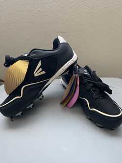 Easton Baseball Cleats Black and Gold - BRAND NEW