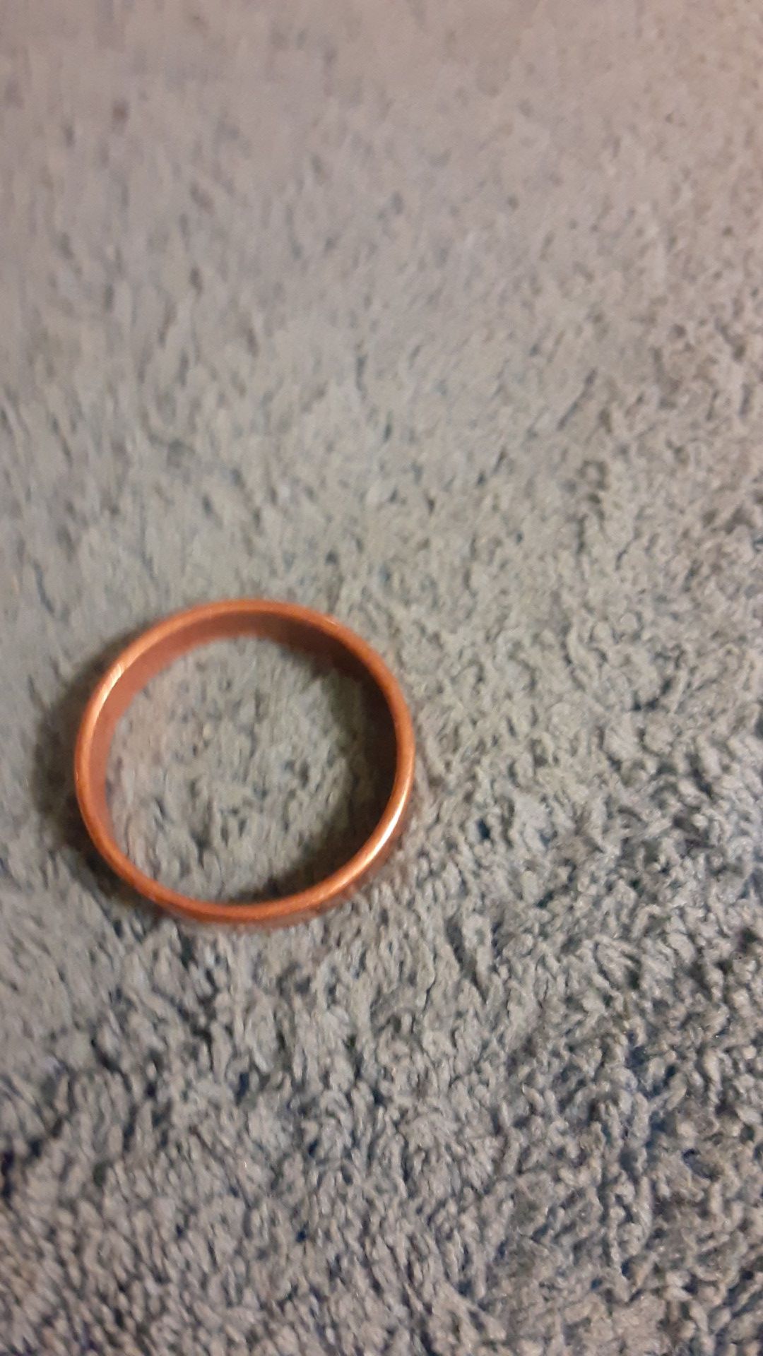 copper pinky ring