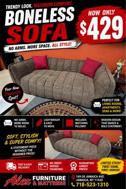 Boneless Sofa on Sale!