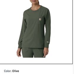 CREW NECK LONG SLEEVE SCRUB TOP CARHARTT 