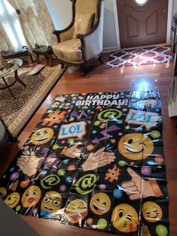 Emoji theme birthday party decorations