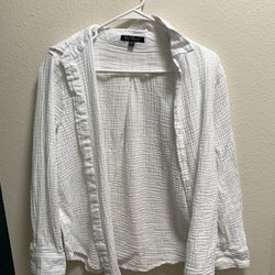 Velvet Heart Soft White Blouse Cardigan/jacket