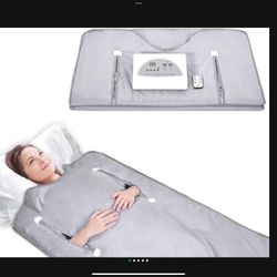 Infrared Sauna Blanket for Fitness and Detox Anti Aging, Length 71" with Remote Control, 2 Zone Temperature Control, Quick Sweating Professional Body