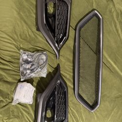 Fog light Bezels Non Oem And Mesh Grille For Subaru Vb Wrx 22-24