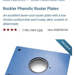 Router Plate