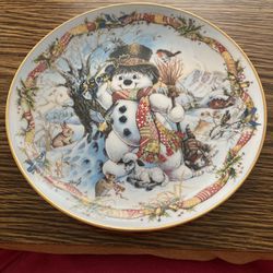 “Frosty The Snowman” Collector Plate, Franklin Mint, 