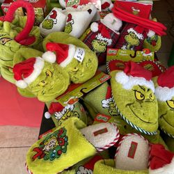 Grinch Christmas Slippers 
