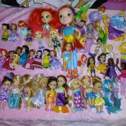 Disney Princess Mini Dolls And Other Mini Dolls