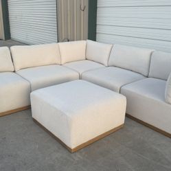 HENREDON FABRIC MODULAR SECTIONAL 