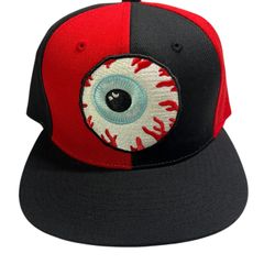 Mishka Starter Mens Red  Eye Ball Racing Snapback Cap