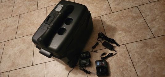IcyBreeze Portable Air Conditioner / Cooler + 2 Batteries + AC/DC Power – $300