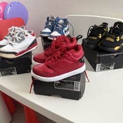 Nike Boys Size 10c Each $25 The black and yellow ones are $40 and are new.