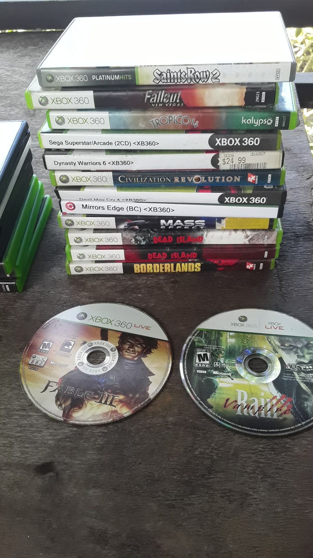 Xbox 360 games lot $5 each or best offer for multiple