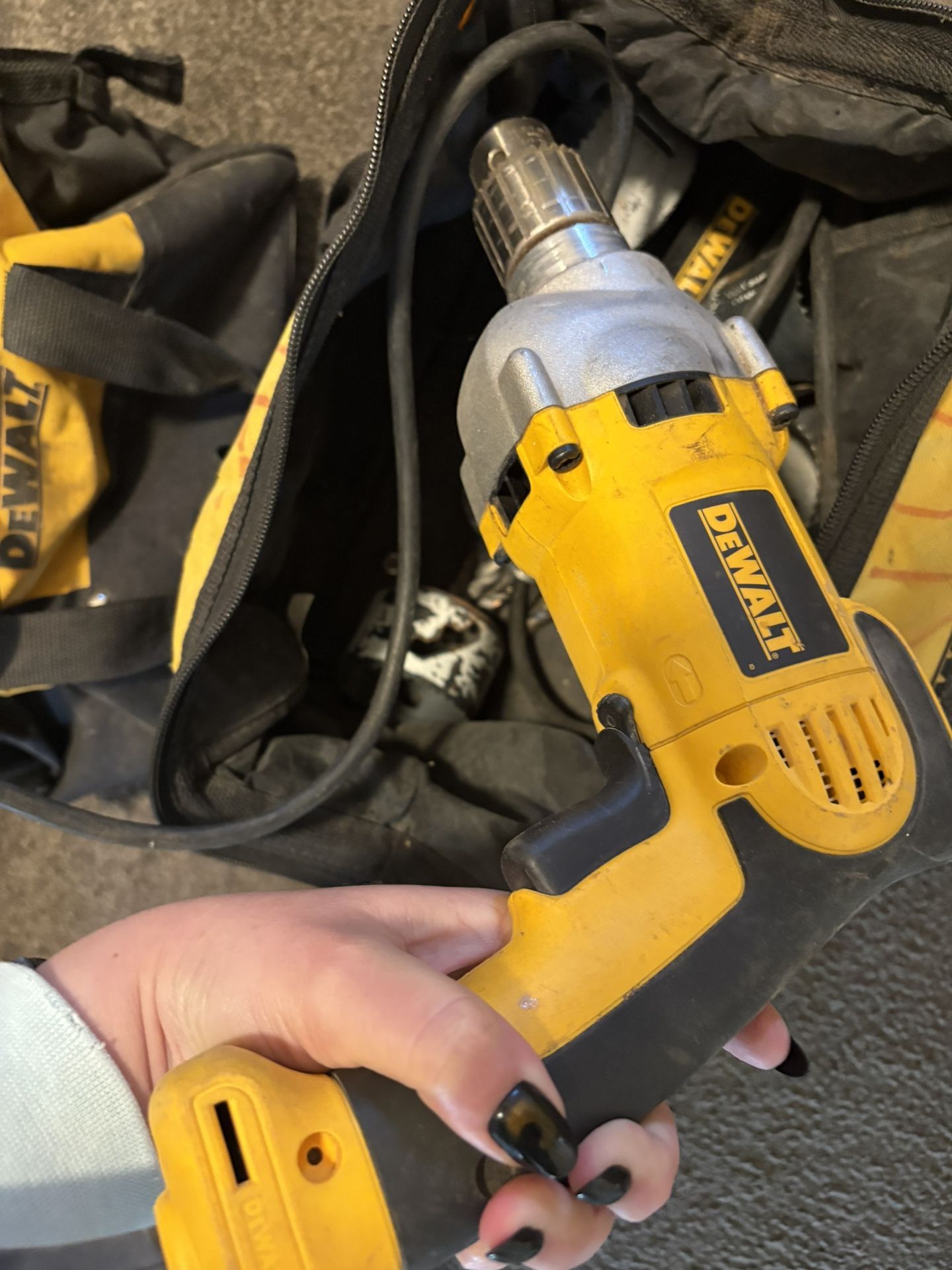 DeWalt Corded Drill With Bits
