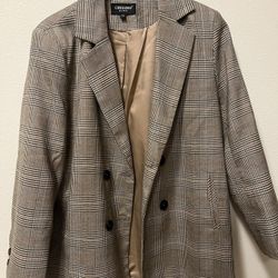 Plaid Blazer - Women’s Size US L ( 10/12)