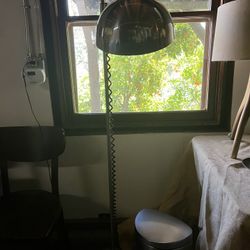 vintage silver laurel orb lamp