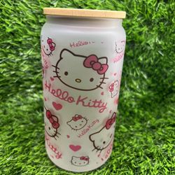 Hello Kitty Glass Cup