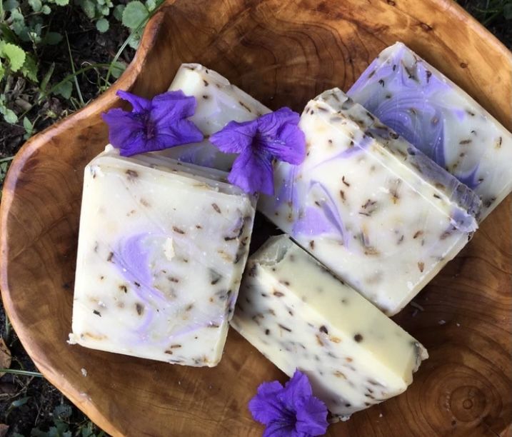 Handcrafted French Lavender soap free shipping USA