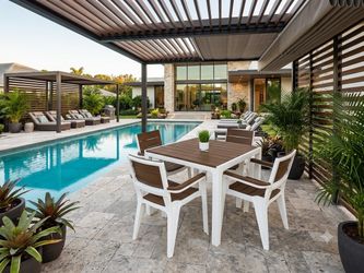 Set de muebles premium para exteriores – diseño mediterráneo, confort y elegancia