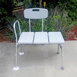 Shower Chair Extra Wide to Sit and Swing Legs Over