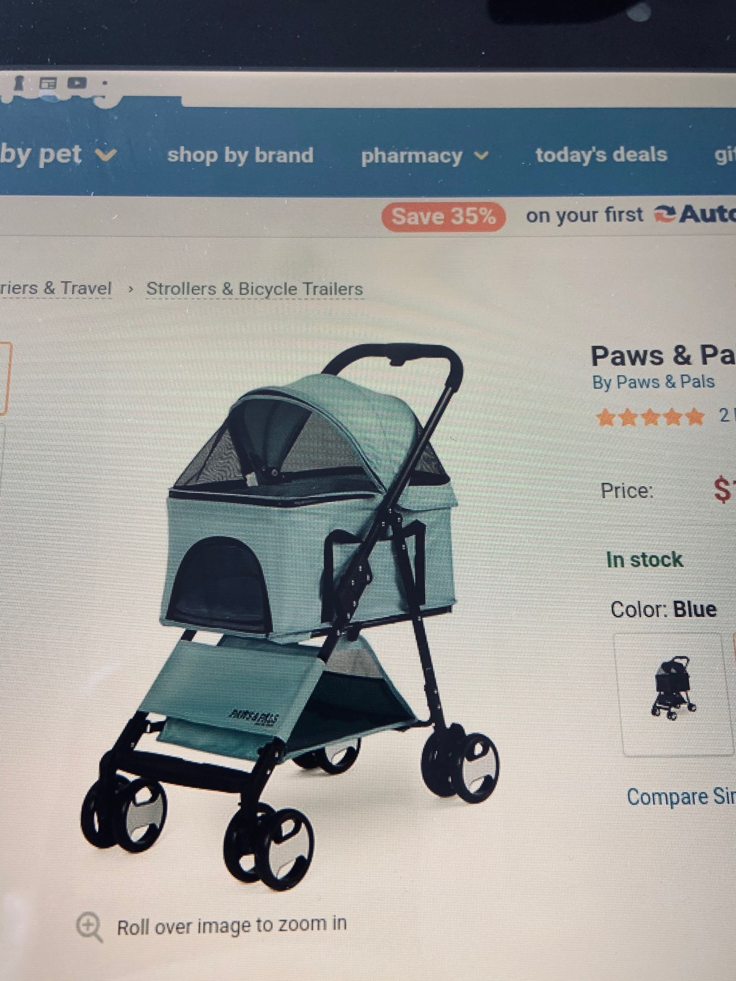Paws and pals heavy duty pet stroller