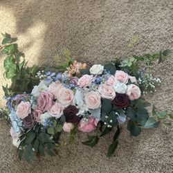 3 Big Piece Flower Without Arch For Wedding Decor 