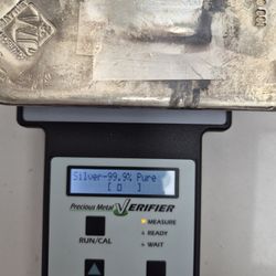 Johnson Matthey (JM) 100 oz silver bar is a large, .999 fine silver bullion bar