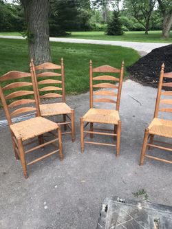 Ladder back chairs