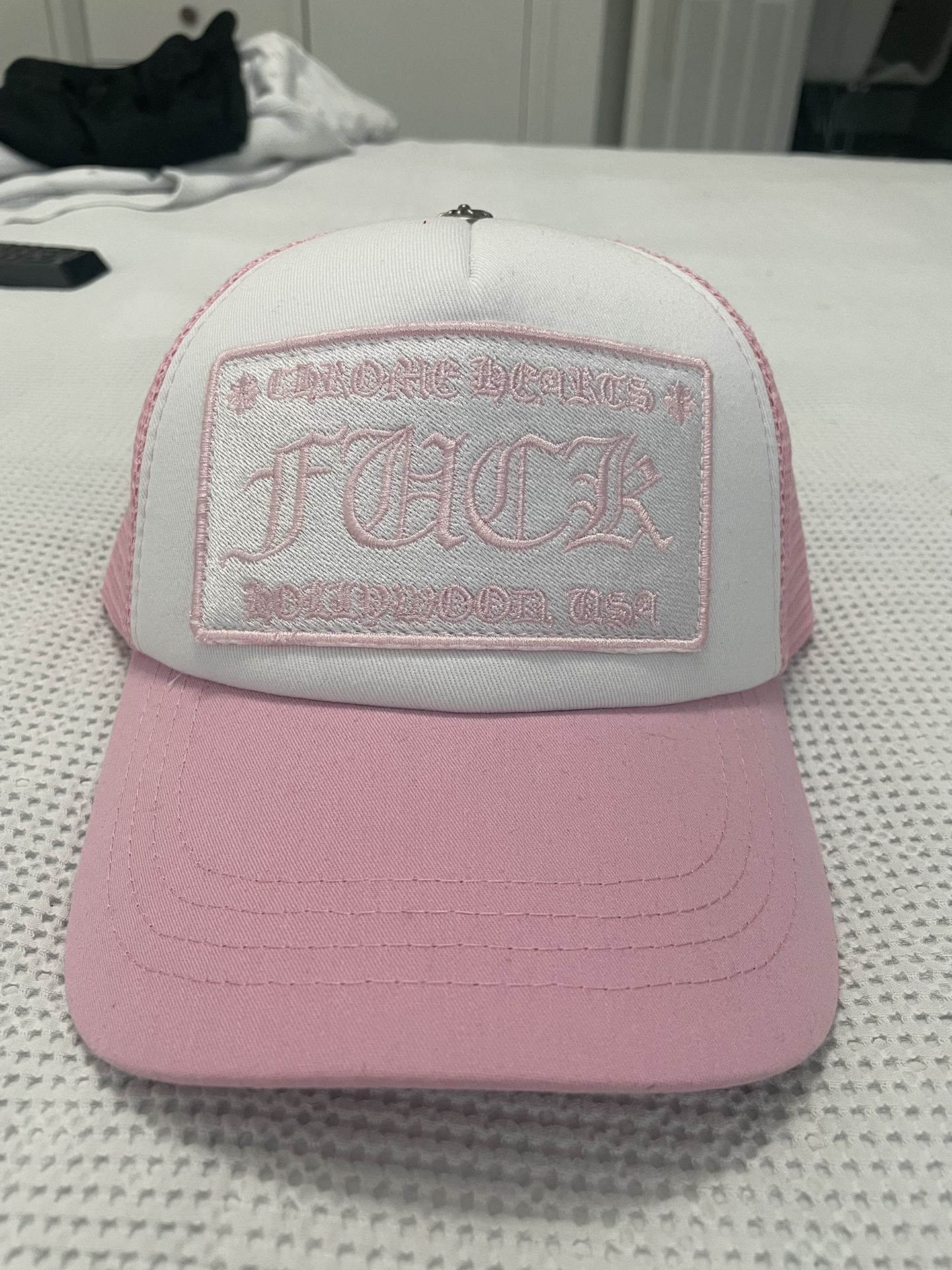 Chrome Hearts Pink Trucker Hat 