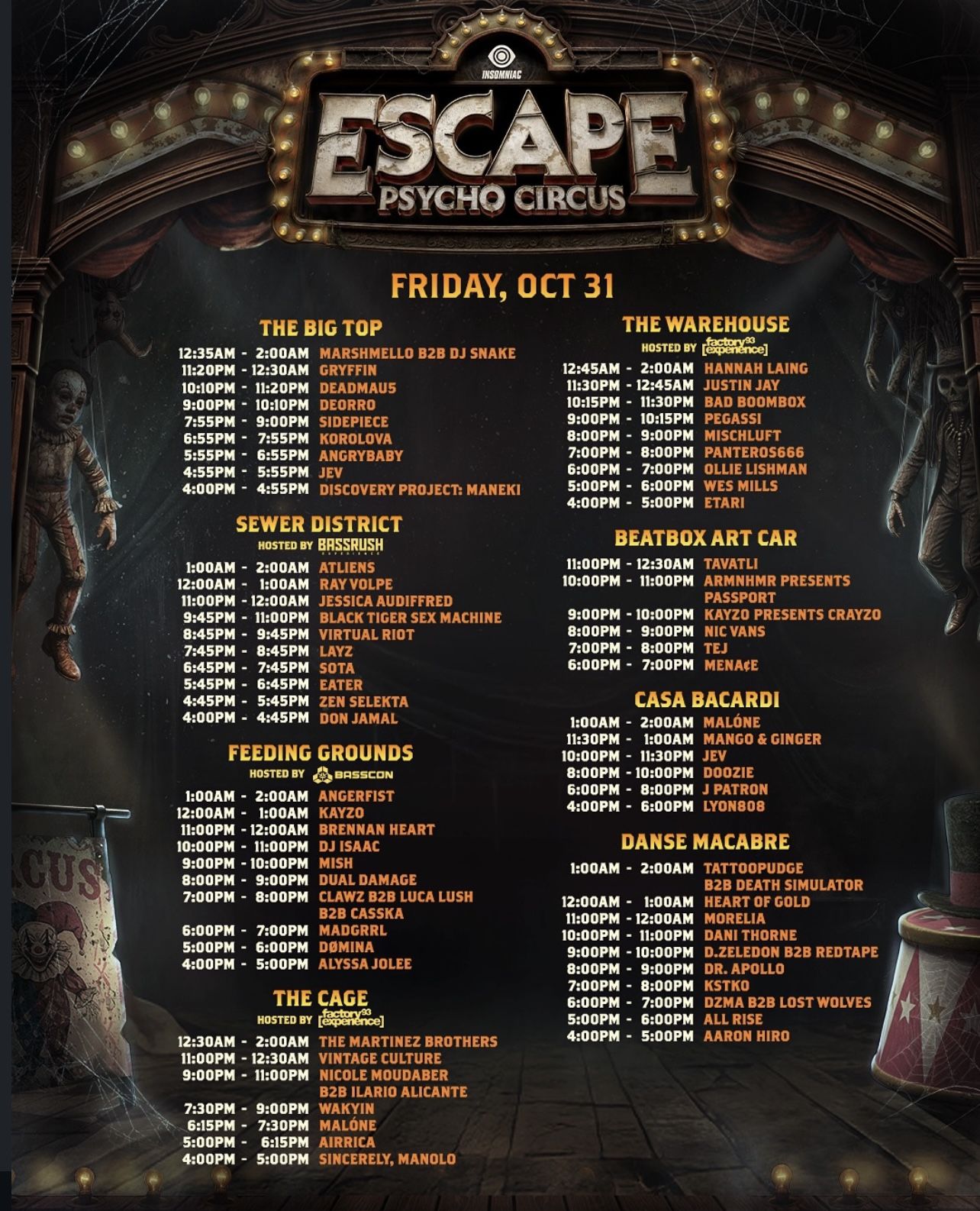 Escape VIP Friday Ticket