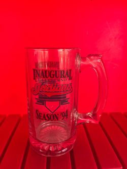 Cleveland Indians Inaugural Season '94 Glass Beer Mug