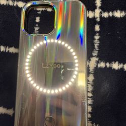 LuMee Halo x Paris Hilton Selfie Light Up Case iPhone 13 Pro Max Holographic