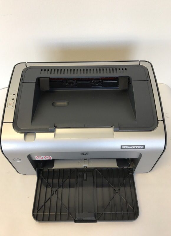 HP laserjet P1006 laser printer with toner and cable