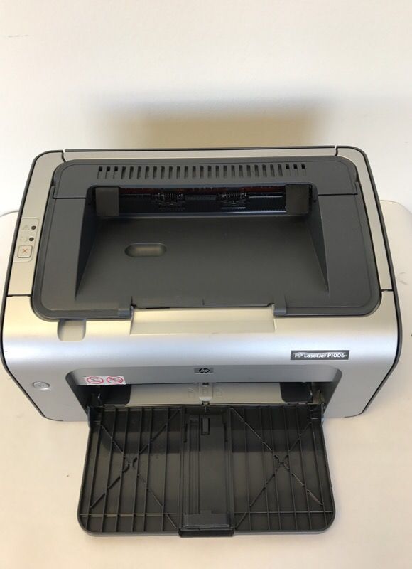 HP laserjet P1006 laser printer with toner and cable