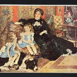 Vintage Metropolitan Museum of Art Renoir plaque Charpentier and her Children 
