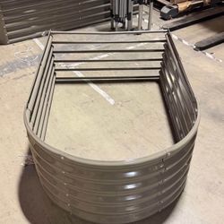 New 54"x38"x16" Arch Shape Galvanized Raised Planter Box Metal Garden Bed Plant Outdoor