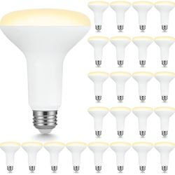 Sigalux 24 Pack BR30 LED Recessed Can Light Bulbs, 7.5W Equivalent 65W, 650 Lumens, 2700K Soft White, Dimmable, CRI 80, 110° Wide Beam, E26 Base, Idea