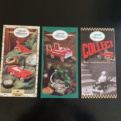 Hallmark Kiddie Car Classics Advertisement Pamphlets Lot 2