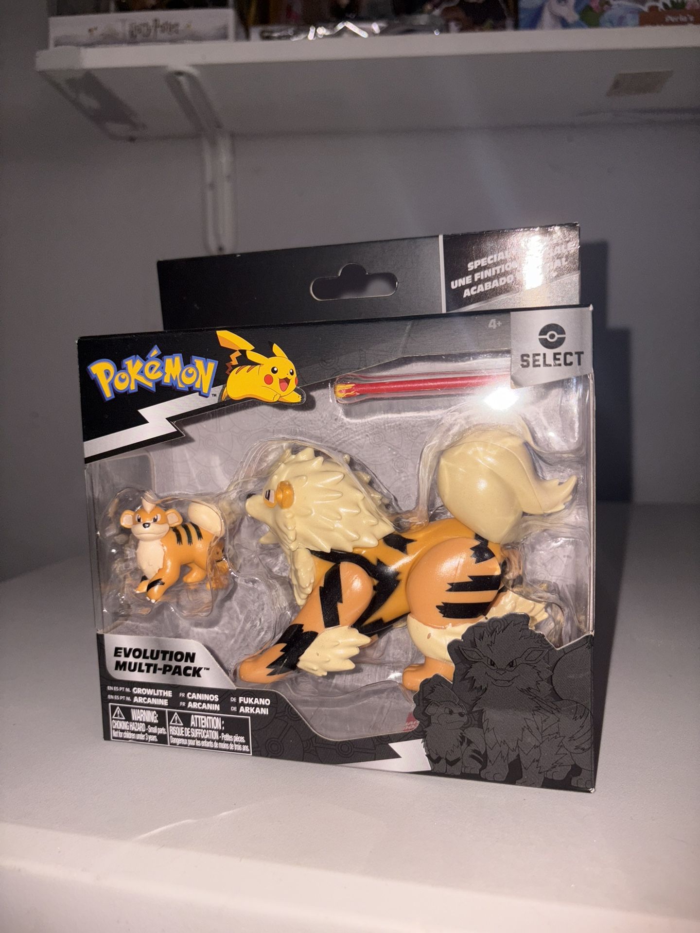 Pokemon Select Evolution Figures, Arcanie, and Growlithe
