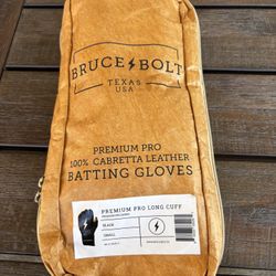 Bruce Bolt Batting Gloves Size Small $60