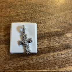 Vvs Sterling Silver Cross 