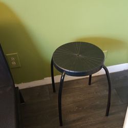 2 Ikea black Stools