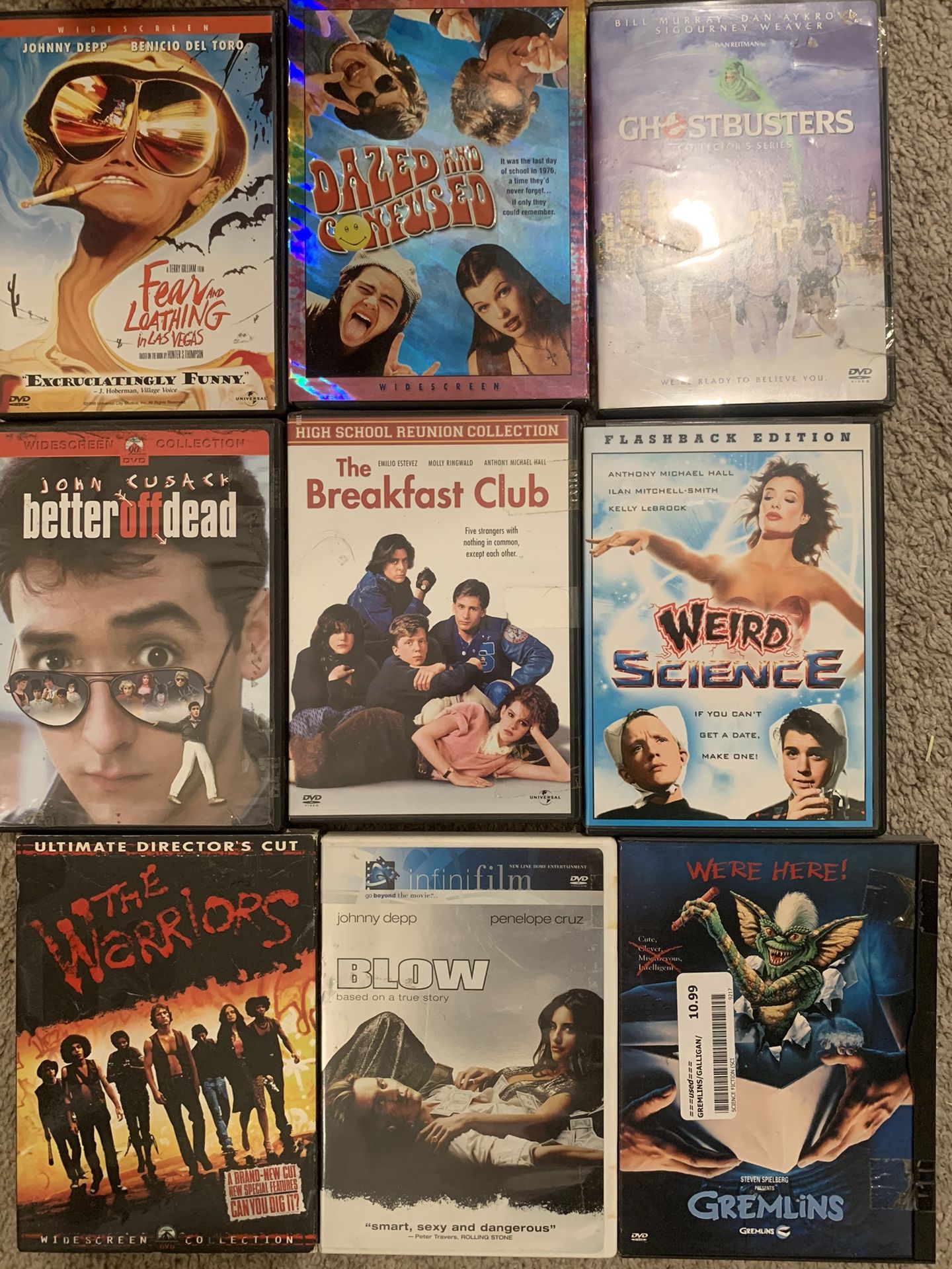 Classic throwback movies - DVDs