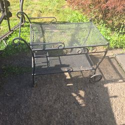 Mid Centruy Rolling Cart