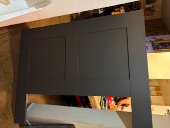 IKEA grey bed headboard