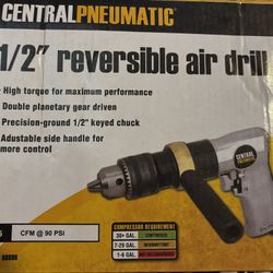 NIB 1/2” Reversible air drill