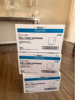NEW Sysco Imperial Touchless Roll Paper Towel Dispenser – Black