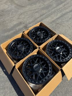 FINANCING AVAILABLE KMC KM549 GRS 8x180 18" Satin Black Wheels