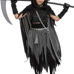 Bandage Reaper Costume for Girls, Child Reaper Costume for Halloween, 10/12